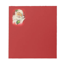 Bloco De Notas Vintage Santa Claus Natal