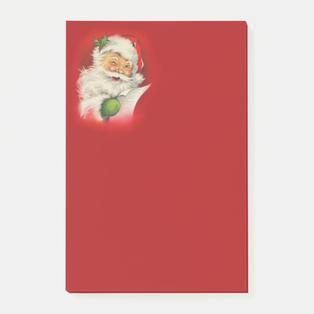 Bloco De Notas Vintage Santa Claus Natal (Frente)