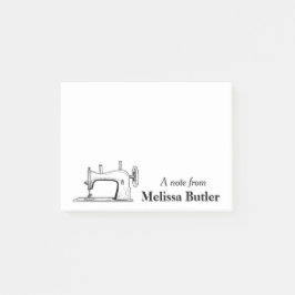Bloco De Notas Vintage Sewing Machine Personalizado
