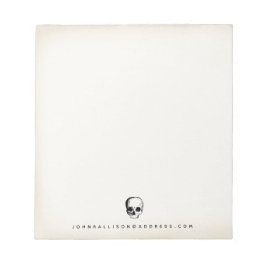 Bloco De Notas Vintage Skull