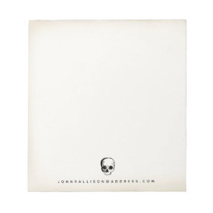 Bloco De Notas Vintage Skull