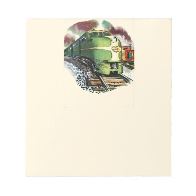 Bloco De Notas Vintage Train (Frente)