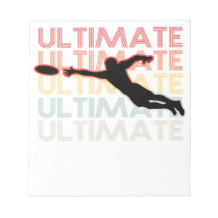 Bloco De Notas Vintage Ultimate Frisbee Sport Retro