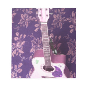 Bloco De Notas Violão Vintage: Sonho de Estilo de Visibilidade Af