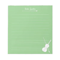 Violino Branco Lição de Música Personalizada Ervil