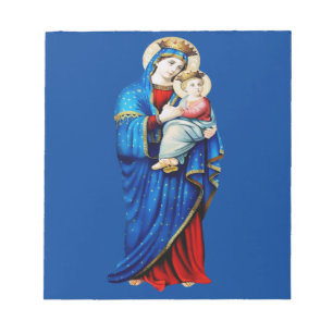 Bloco De Notas Virgem Maria com Jesus Bebê