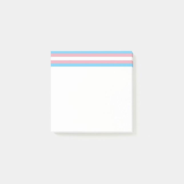 Bloco De Notas Visibilidade da bandeira do orgulho transgênero da (Frente)