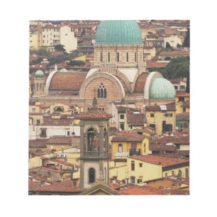 Bloco De Notas Vista de Florença, Itália da Piazza