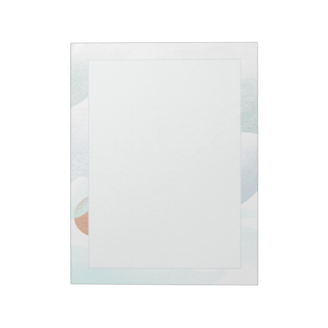 Bloco De Notas Vista de Montanha Foggy (Invertido)