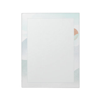 Bloco De Notas Vista de Montanha Foggy