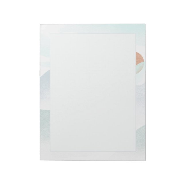 Bloco De Notas Vista de Montanha Foggy (Invertido)