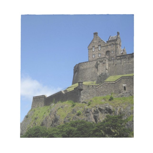 Bloco De Notas Vista do Castelo de Edimburgo, Edimburgo, Escócia, (Frente)