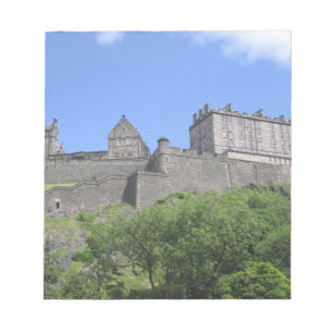 Bloco De Notas Vista do Castelo de Edimburgo, Edimburgo, Escócia,