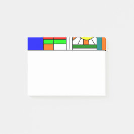 Bloco De Notas Vista Moderna de Vidro Estreito