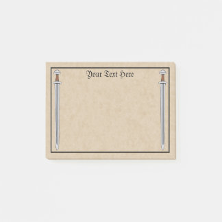 Bloco De Notas Visualizando Espada