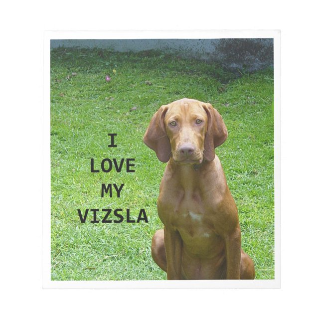 Bloco De Notas vizsla love w pic (Frente)