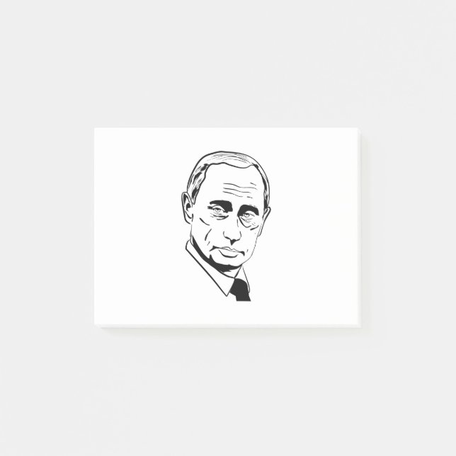 Bloco De Notas Vladimir Putin Silhouette (Frente)