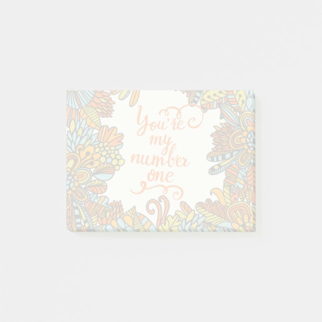 Bloco De Notas Você é meu número um (Frente)