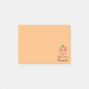 Bloco De Notas Você é um pêssego Kawaii doce Foodie engraçado