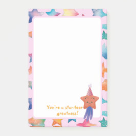 Bloco De Notas Você é uma estrela da grandeza! Postar - Notas