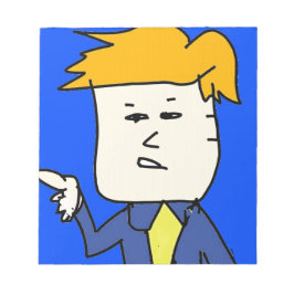 Bloco De Notas você está sendo demitido garoto de desenho animado