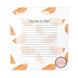 Bloco De Notas Você Pode Fazer Isso, Laranja Personalizável