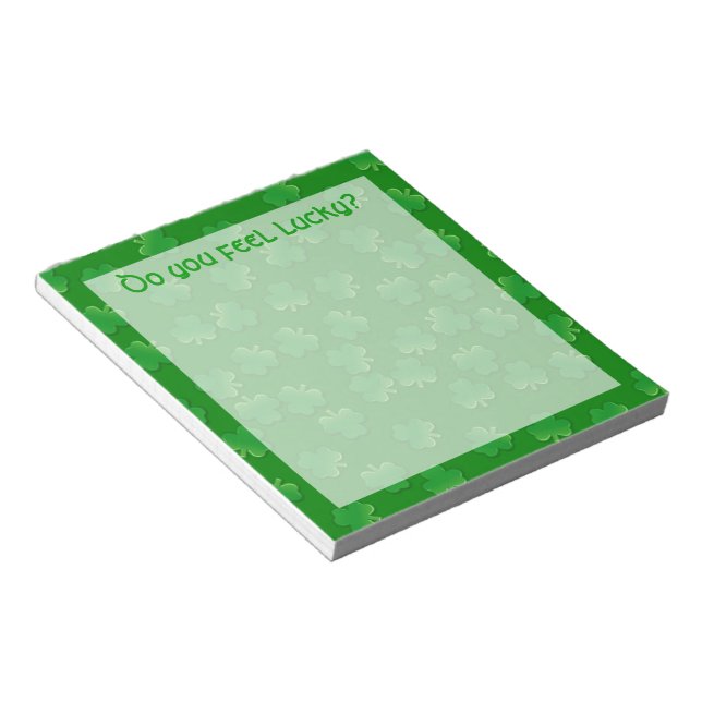 Bloco De Notas Você Se Sente Com Sorte? (Inclinado)