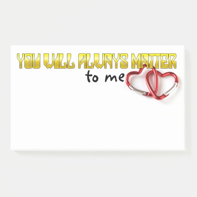 Bloco De Notas Você Sempre Importará Para Mim (Frente)