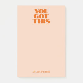 Bloco De Notas Você tem este notebook rosa vermelho