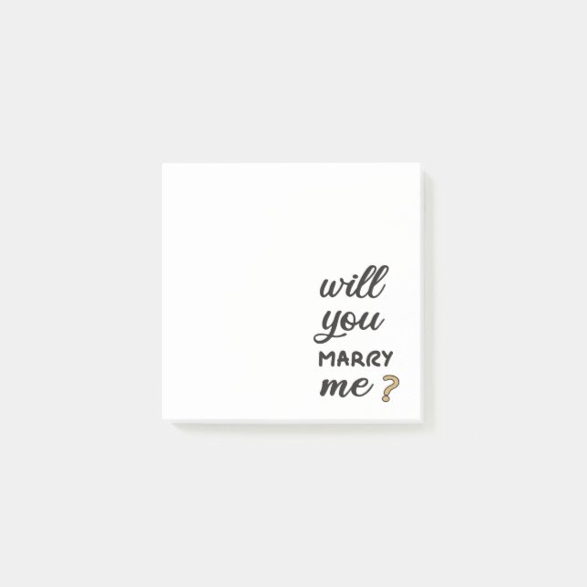 Bloco De Notas Você vai me casado? (Frente)