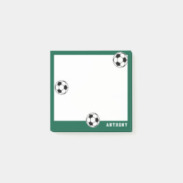 Bloco De Notas Voltar à Escola Crianças Personalizadas Soccer Ver