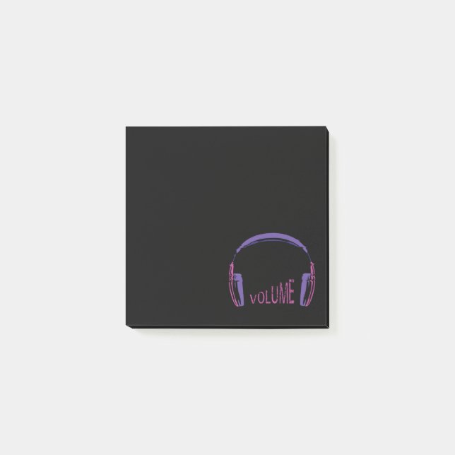 Bloco De Notas Volume de fones de ouvido (Frente)