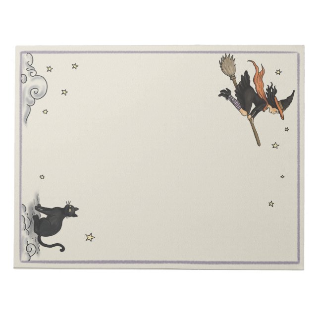 Bloco De Notas Voo Enfeitiçado Sem Linhas 8.5" x 11"  (Frente)