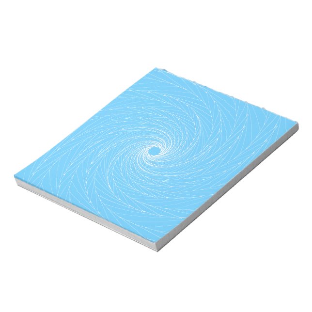 Bloco De Notas Vórtice Azul (Invertido)