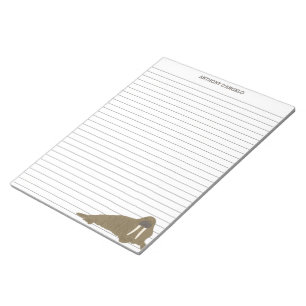 Bloco De Notas Walrus Personalised Lined Papel de carta