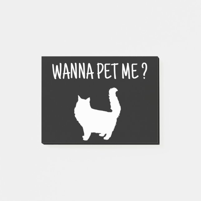 Bloco De Notas Wanna Pet Me Cat (Frente)