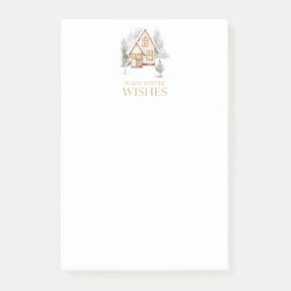 Bloco De Notas Warm Winter Wishes Cottage