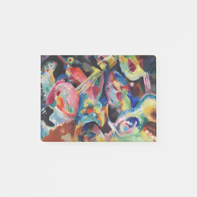 Bloco De Notas Wassily  Kandinsky Improvisation Flood (1914) (Frente)