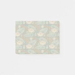 Bloco De Notas Water Lily Art Nouveau Nature