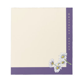 Bloco De Notas Watercolor Boho Floral Daisy Christmas Gift