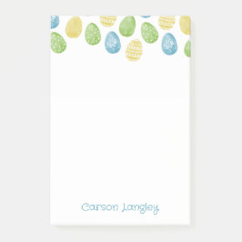 Bloco De Notas Watercolor Easter Egg Notes