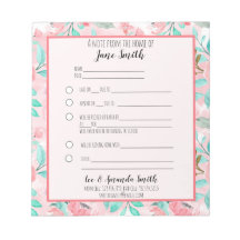 Watercolor Floral School Note com Licença 1 Crianç