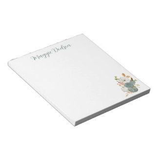 Bloco De Notas Watercolor Pumpkin Notepad