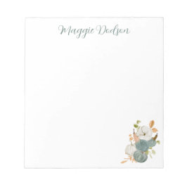 Bloco De Notas Watercolor Pumpkin Notepad