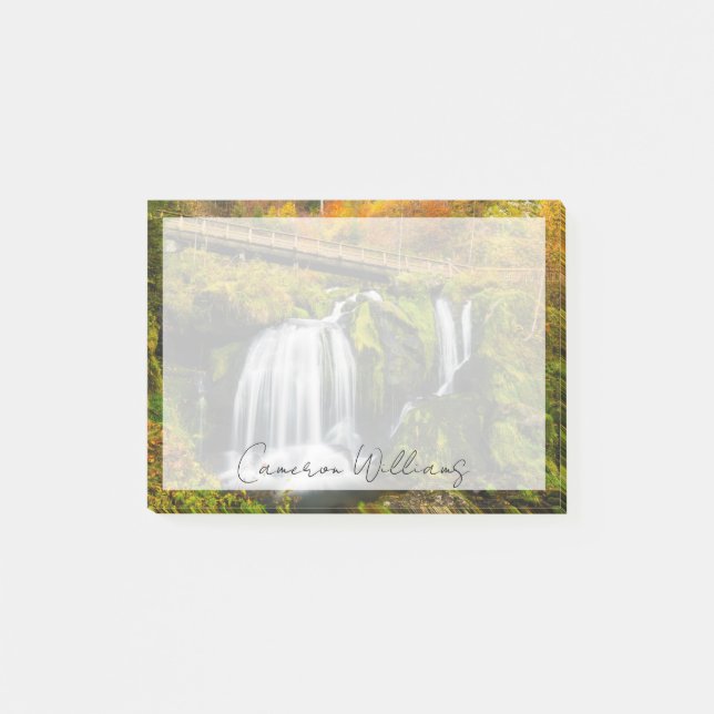 Bloco De Notas Waterfalls | Triberg Waterfalls, Germany (Frente)