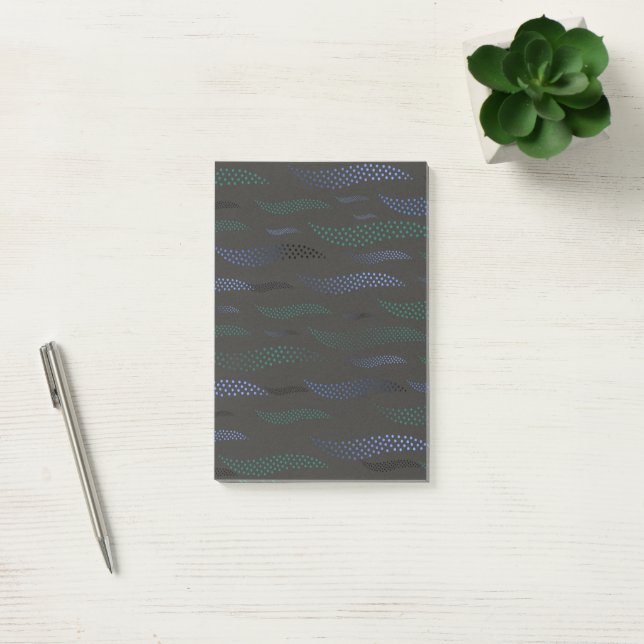 Bloco De Notas Waves Tiger (padrão estilizado) 7 (Escritótio)