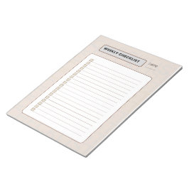 Bloco De Notas Weekly Checklist Planner