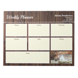 Bloco De Notas Weekly Planner Buttermere Village Inglaterra Autum