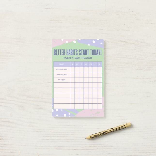 Bloco De Notas Weekly Tracker (Na mesa)