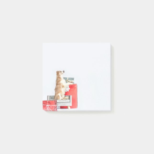 Bloco De Notas Weihnachten Border Collie Welpe (Frente)